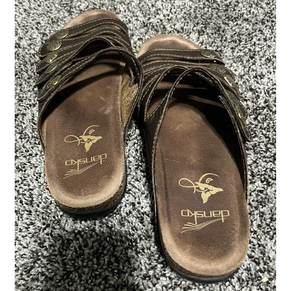 Dansko Women's 1501290200 Leather Sandals Size EU 37